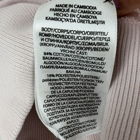 Polo Ralph Lauren Hoodie Sweatshirt Girls Medium Pink Full Zip Fleece Pony - Picture 9 of 10